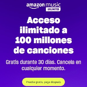 Prueba Amazon music unlimited gratis
